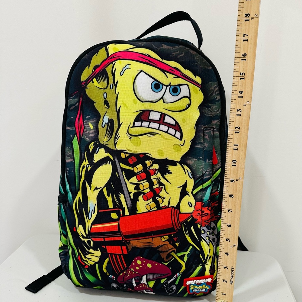 Sprayground Backpack‎ Bookbag, ULTRA RARE - SpongeBob Crayon Mayhem - Picture 3 of 12